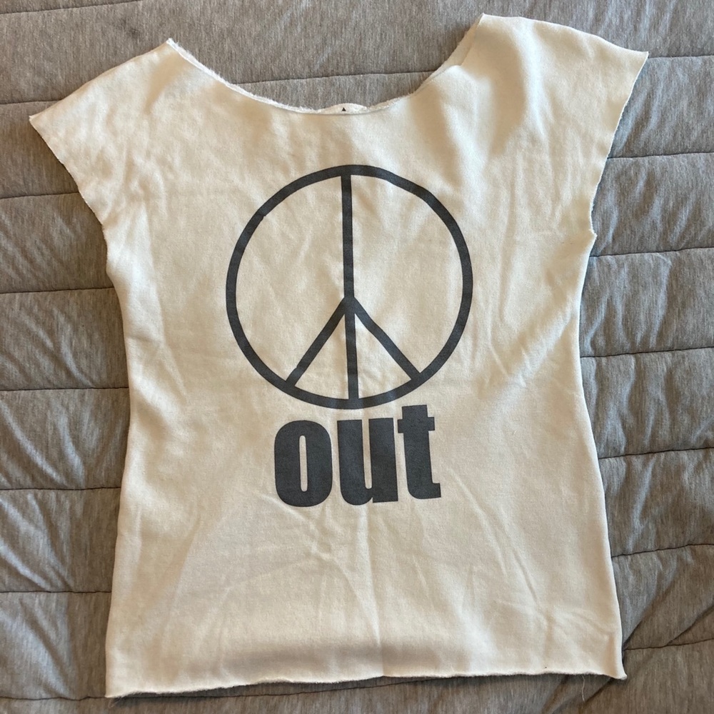Peace Out Raw Cut Shirt